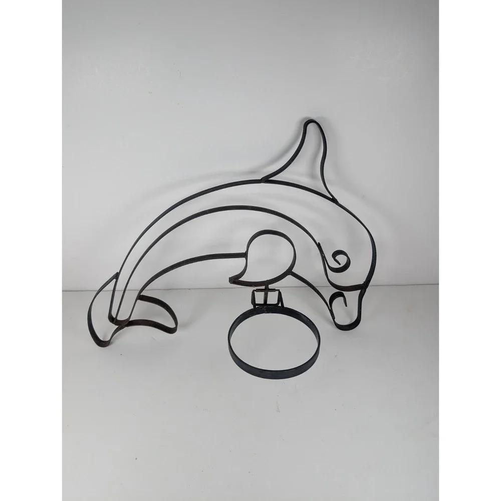 Dolphin Plant Holder Wall Hanger, 14